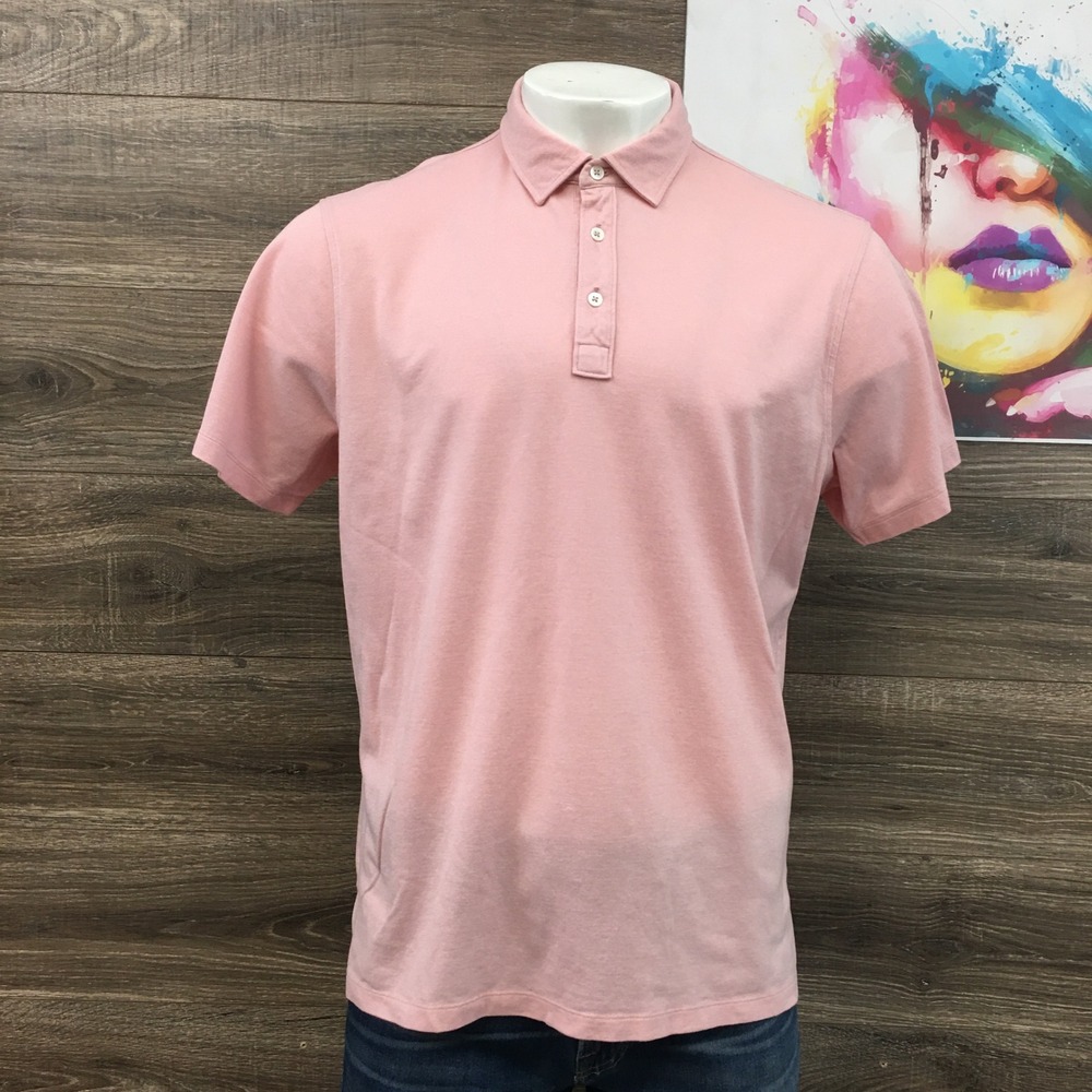 Todd Snyder New York Pink Polo Shirt XXL Cotton Lyocell Blend Tailored Quality